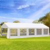 20x32ft Outdoor Party Tent Gazebo Canopy White Wedding Event with Removable Sidewalls